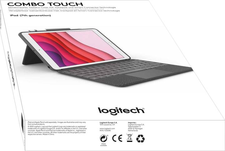 Produktbild Logitech Combo Touch (Eng. Int., iPad 2019 (7. Gen))