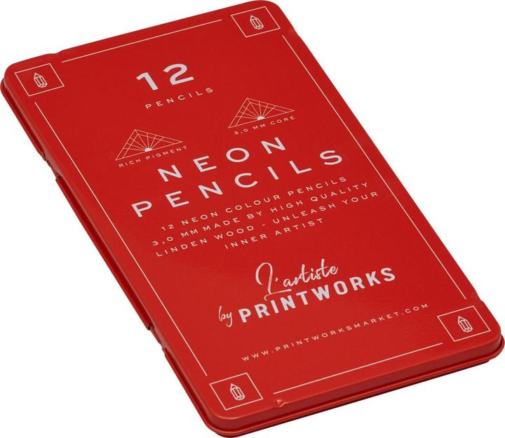 Produktbild Printworks Farbstift-Set NEON (Orange, 12 x)