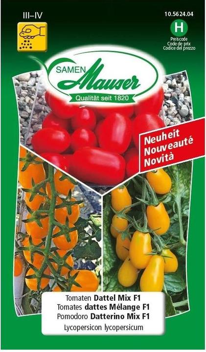 Samen Mauser Tomaten Dattel Mix F1 (Pflanzensamen)