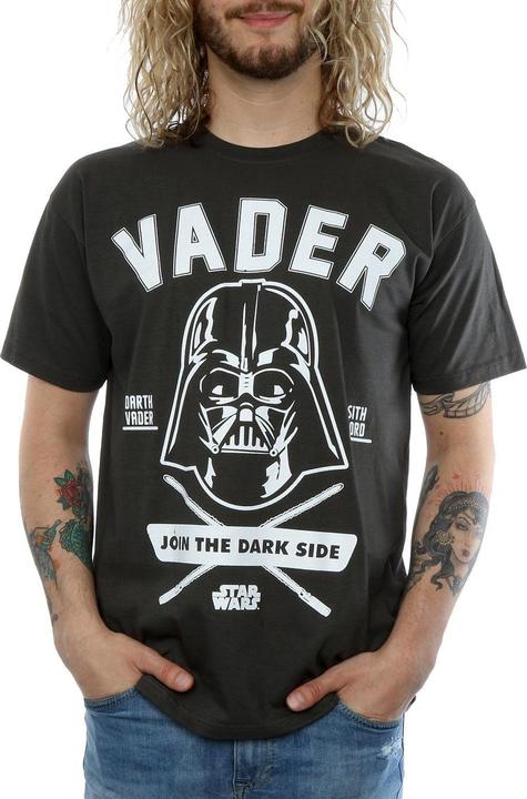 Actual product image Star Wars Mens Darth Vader Collegiate T-Shirt (L)