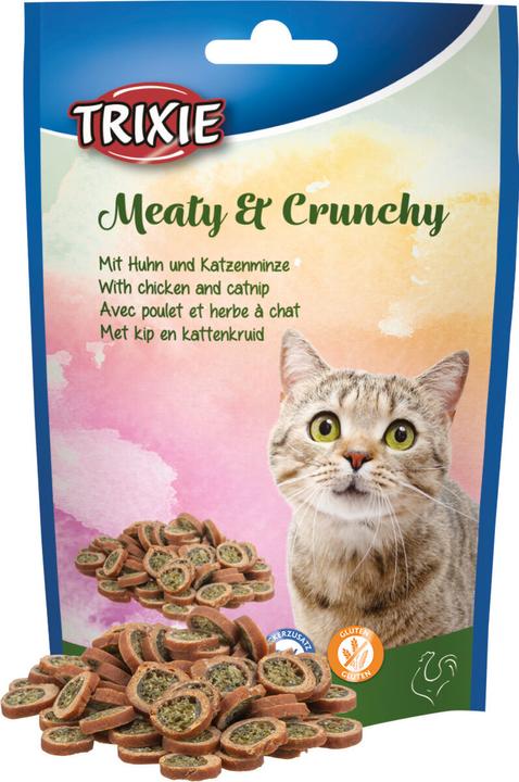 Actual product image Trixie Meaty & Crunchy cat snack, chicken/catnip, 50 g (Senior, Adult, Junior, 1 pcs., 50 g)