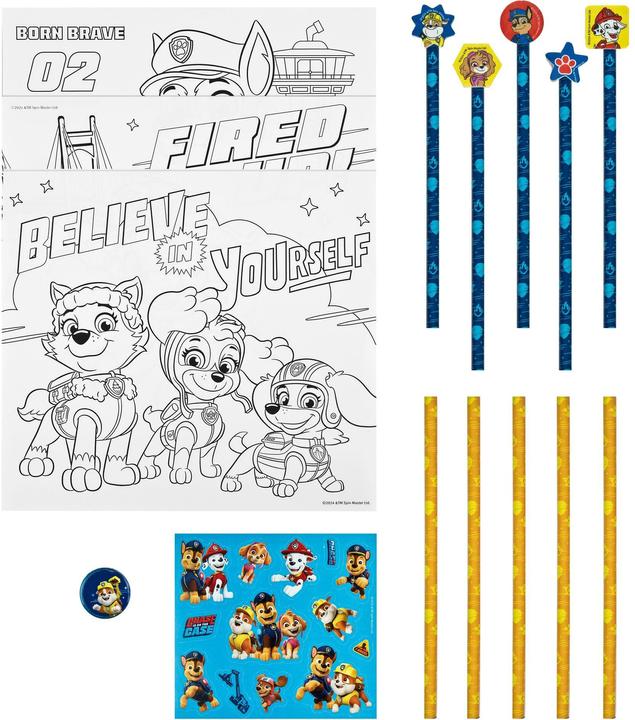 Actual product image Undercover Paw Patrol colouring set in parts