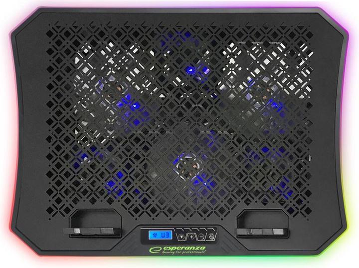 Actual product image Esperanza EGC109 Gaming Cooling Pad for Laptop LED RGB Gallery