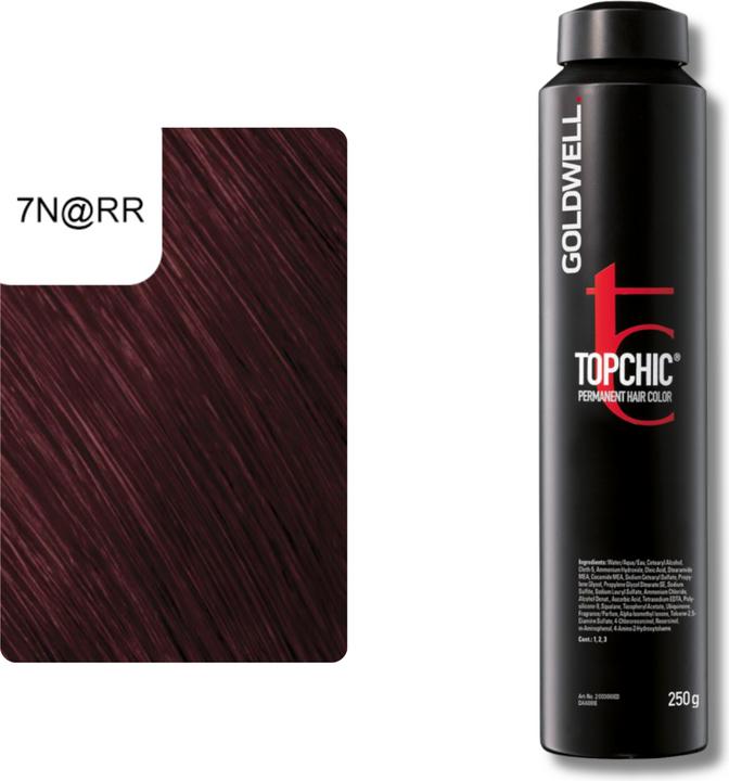 Image du produit Goldwell Dépôt éluminé Topchic (7N@RR - blond moyen éluminé rouge intense)