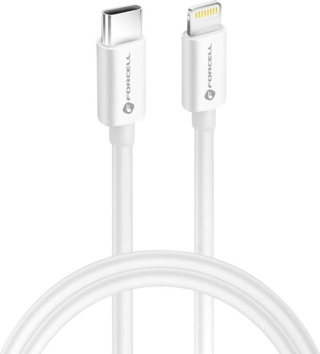 Immagine prodotto Forcell USB-C til Lightning - Certificato da Apple - 30W di potenza - 1 m (USB 3.2 Gen 1, 30 W)