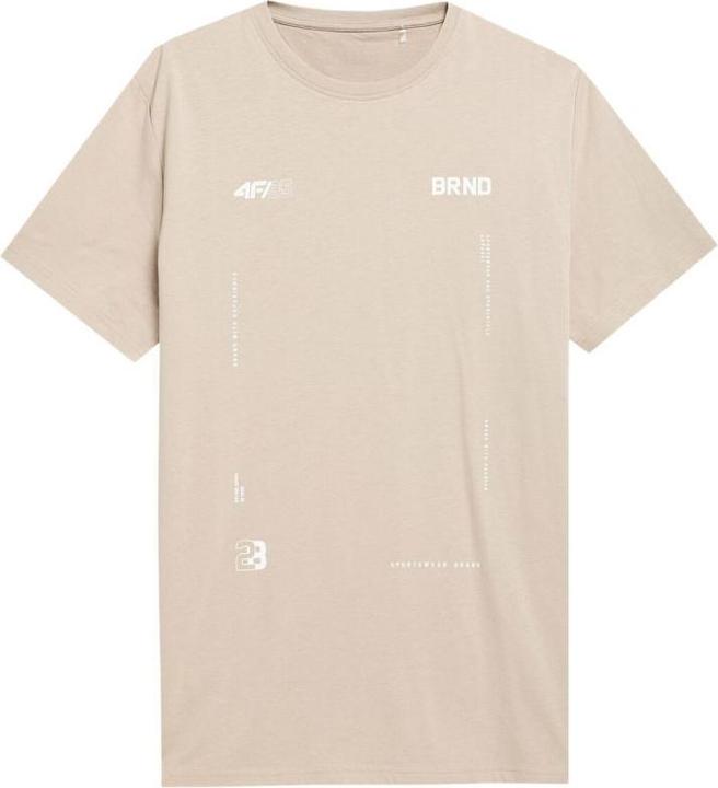 4F Herren T-Shirt braun SS23TTSHM311 81S (M) (M)