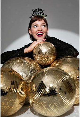Produktbild Partydeco Partyaccessoire Discokugel Gold, 30 cm