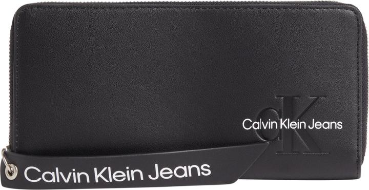 Calvin Klein CKJ Sculpted Zip Around Tag Wallet Black