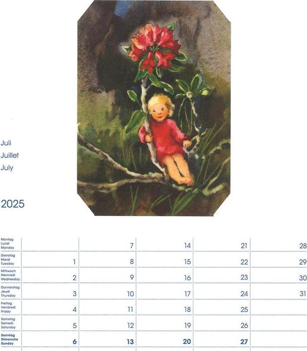 Produktbild Cosa Bildkalender Mili Weber (23 x 27 cm, Harter Einband, Deutsch, Französisch, Italienisch, Englisch)