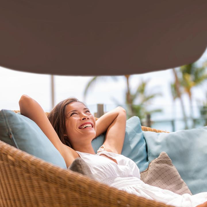 Actual product image Relaxdays Brown Square Shade Sail (200 x 200 x 0.5 cm)