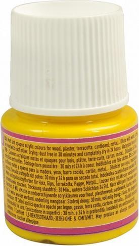 Actual product image Pebeo Deco Matt acrylic paint (Sun yellow, 45 ml)