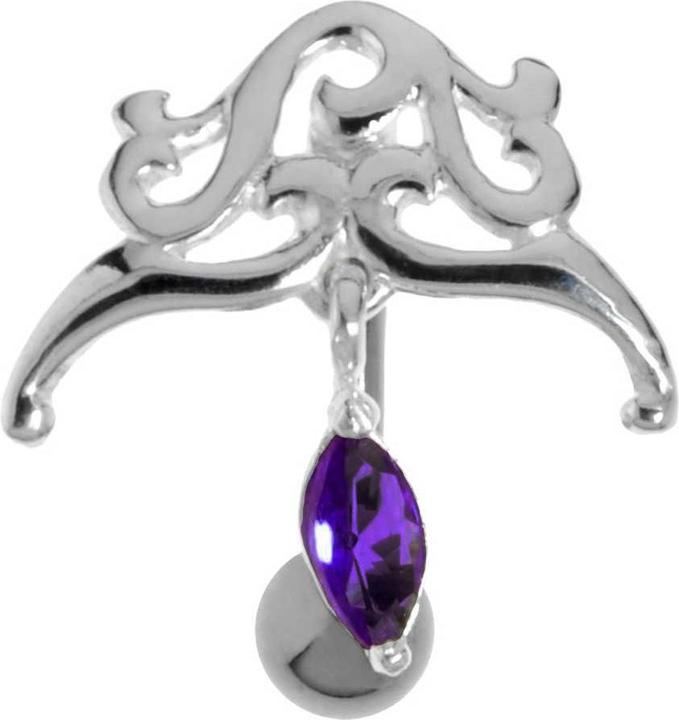 Immagine prodotto Bijouteria Piercing ventre (Zirconia, Acciaio chirurgico 316L, Argento 925)