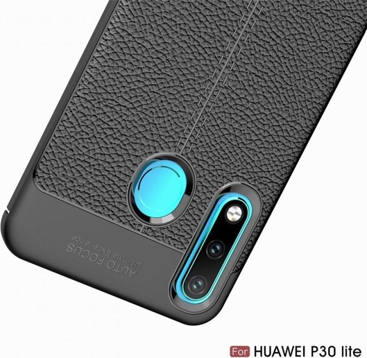 Produktbild Screenguard Huawei P30 Lite Hülle Leather Design TPU Cover (Huawei P30 Lite)