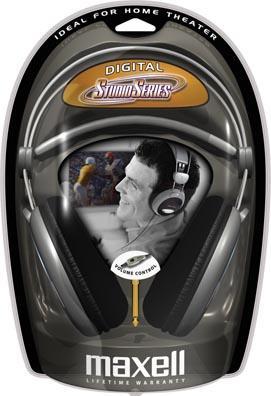 Actual product image Maxell Headphones with Volume Control, 60 Ohm, 3,5mm, 2,5m Cable, Grey (ANC, Cable)
