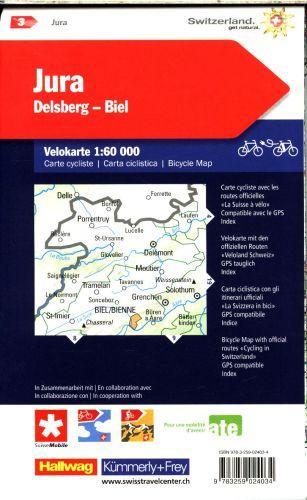 Immagine prodotto Mappa ciclistica Jura-Delsberg-Biel