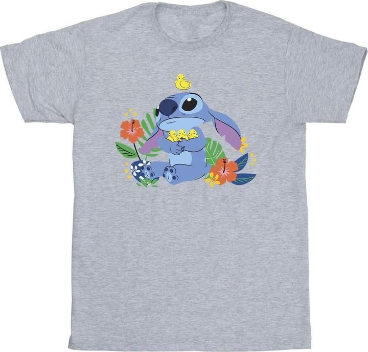 Actual product image Disney Mens Lilo & Stitch Birds T-Shirt (S)