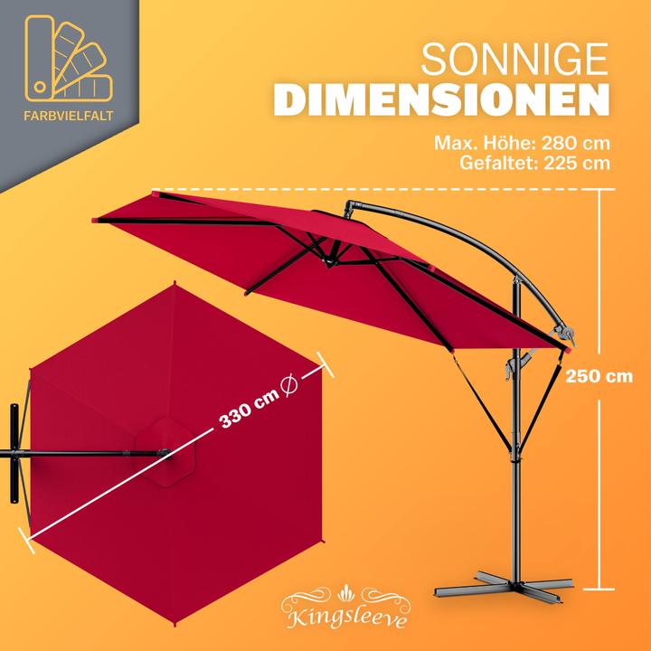 Produktbild Kingsleeve Ampelschirm 3,3m (3.30 m)