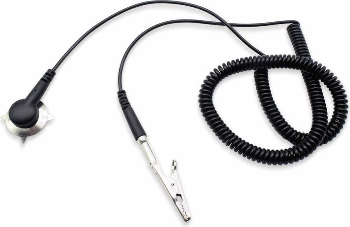 Produktbild Quadrios ESD-Erdungskabel 3.00 m Klemme, Druckknopf 10 mm, Stecker, Krokodilklemme