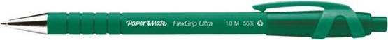 Produktbild Paper Mate Flexgrip Ultra Clip-on-Einziehkugelschreiber Medium 12 Stücke (Grün, 12 x)