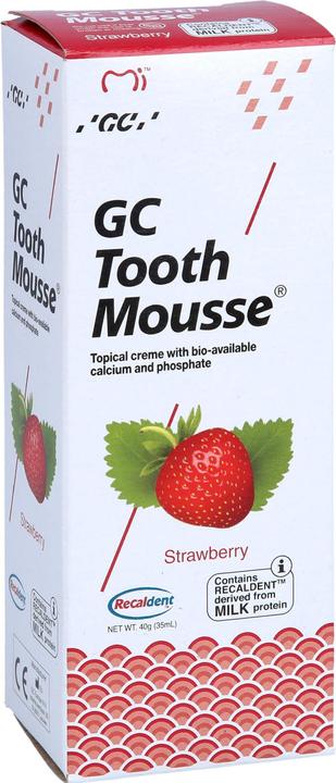Image du produit Doc Johnson GC Tooth Mousse Fraise Crème, 40 g de dentifrice