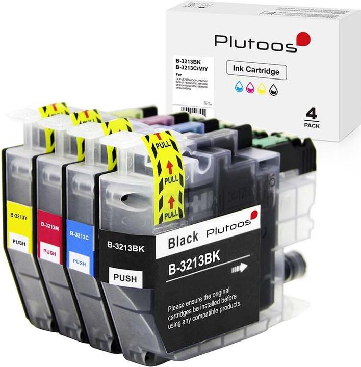 Produktbild Plutoos Brother LC-3213 Patronen XXL kompatibel, 4er Farbset (M, Y, C, BK)