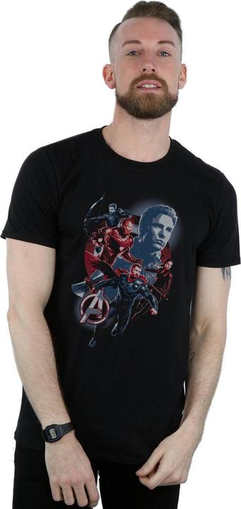Actual product image Mens Avengers Endgame Shield Team T-Shirt (S)