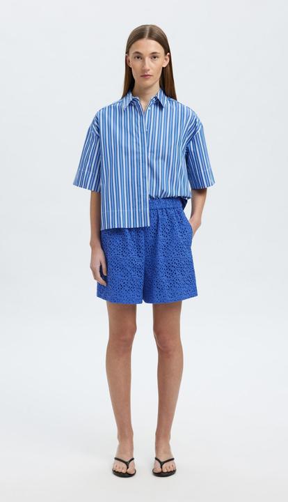 Actual product image Selected Femme Broderie Anglaise Højtaljede shorts (38)