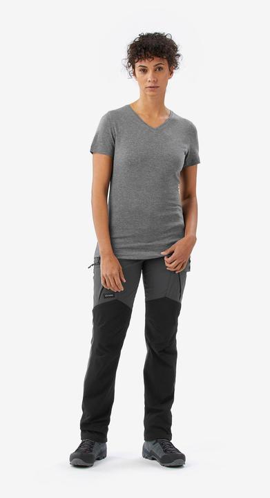 Produktbild Forclaz Merinoshirt Damen kurzarm Lyocell - Merino Fresh grau (M)