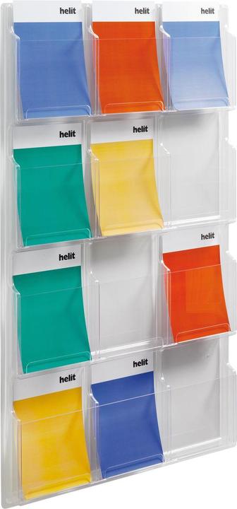 Actual product image Helit Wall display the clearly (A4)