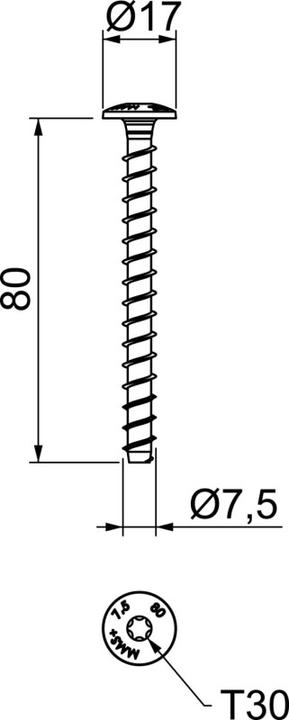 Produktbild OBO Bettermann Brandschutz-Schraubanker (50 Schrauben pro Stück)