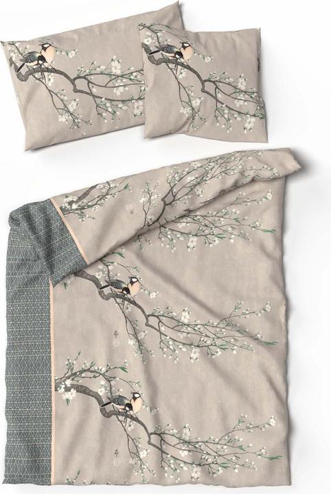 Produktbild Lotus Bettwaren Bettwäsche Bambus Birds spring (Duvetbezug, 160 x 210 cm)