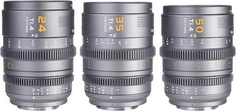 Image du produit Sirui VP-1-3G VISION PRIME T1.4 Full-frame Cine Lens 24mm&35mm&50mm Grey Wechsel Mount (Monture C, Plein format)