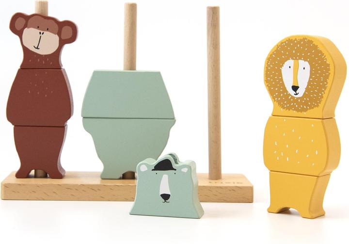 Actual product image Trixie Baby Wood pile puzzle animals