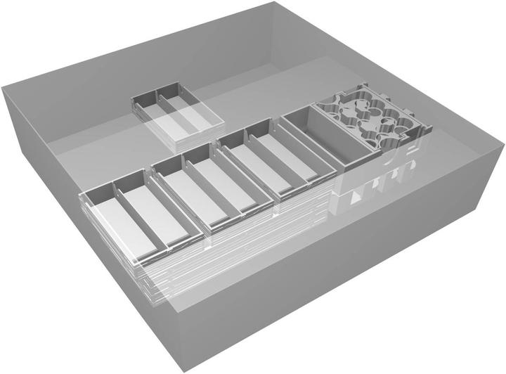 Produktbild Feldherr QUAK-3D - Organizer für Die Quacksalber von Quedlinburg + Die Kräuterhexen - Grundspielbox