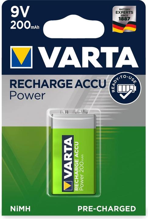 Varta Ricarica Accu Power (1 pz., 9V Block, 200 mAh)