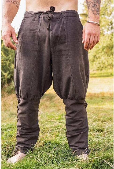 Image du produit Carbone Pantalon viking avec laçage des jambes Magnus (S)