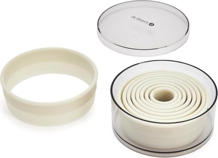Immagine prodotto de Buyer set tagliabiscotti rotondo liscio 9 pezzi Ø2-10cm H: 5cm