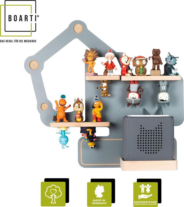 Produktbild VCM Holz Regal Bagger Kinder Toniebox Tonies