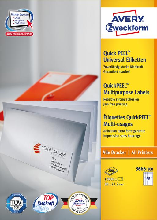 Image du produit Avery Étiquettes universelles