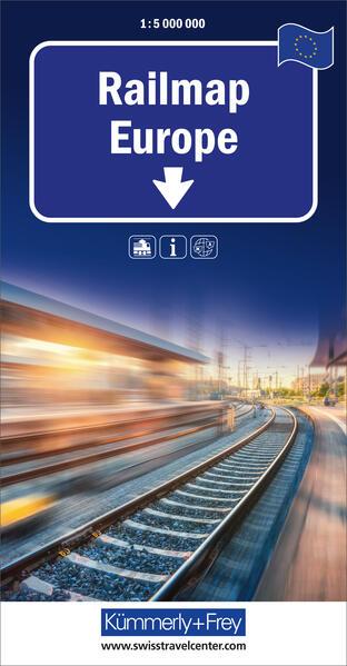 Actual product image Railmap Europe 1:5Mio