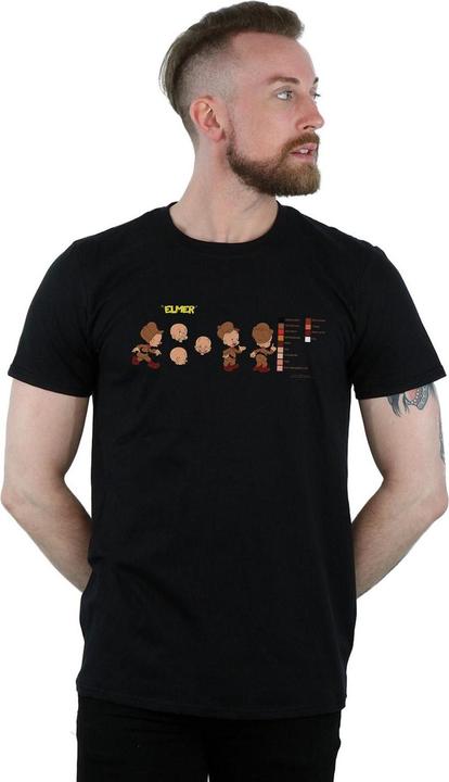 Image du produit Looney Tunes - T-shirt ELMER FUDD COLOUR CODE - Homme (3XL)
