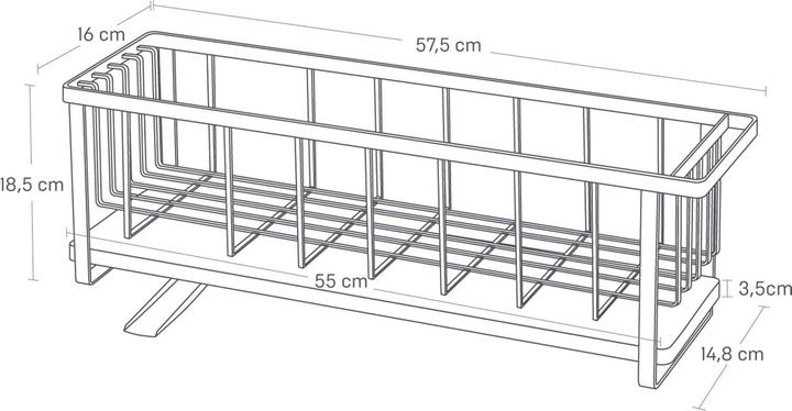Actual product image Yamazaki Narrow draining rack TOWER