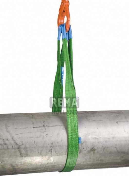 Image du produit Rema 1211065 S1-PE-2M Polyester Hebegurte mit verstärkten Schlaufen 2 mtr. 2000 kg
