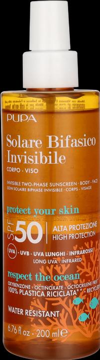 Image du produit Pupa Milano Solaire Bi-Phase SPF50 (Spray solaire, SPF 50, 200 ml)