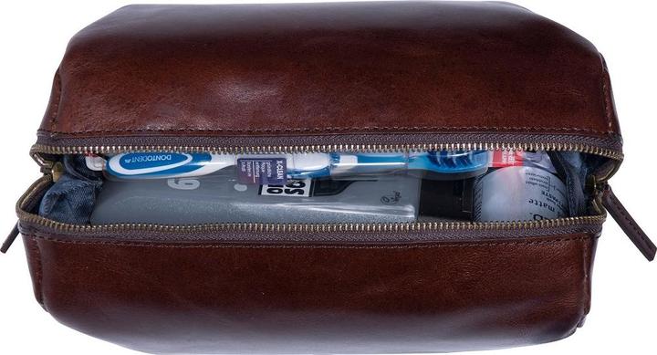 Actual product image Leonhard Heyden Cambridge - Wash Bag Red Brown (5 l)