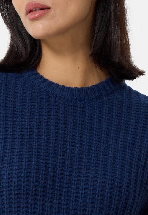 Actual product image Cash-Mere Grobgestrickter Wolle Kaschmir Rundhals Pullover (XS)