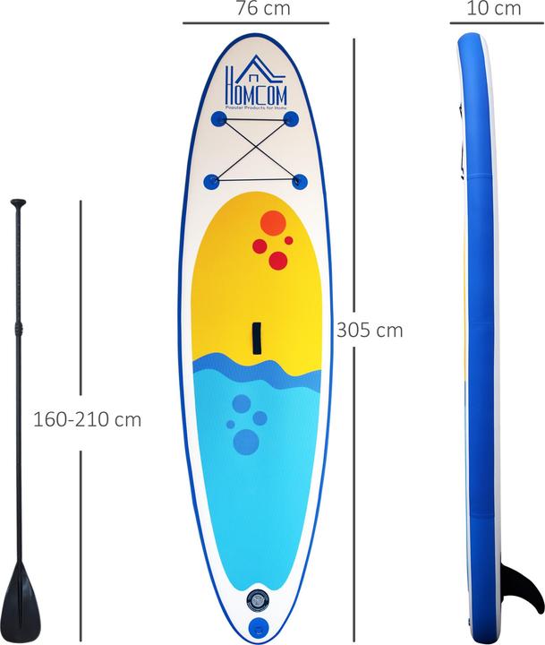 Produktbild Homcom Aufblasbares Surfbrett mit Paddel
