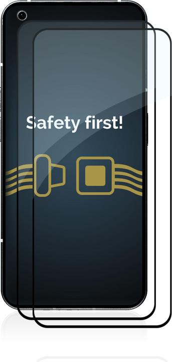 Immagine prodotto Savvies Protezione dello schermo in vetro blindato a schermo intero (2 Pezzo/i, Niente telefono (1))