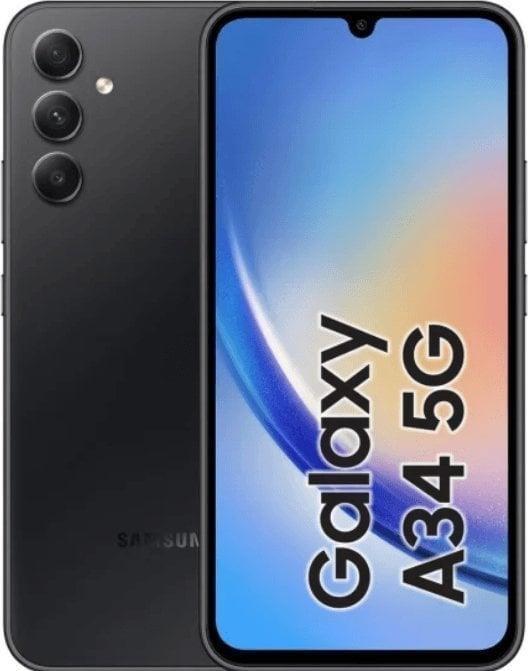 Produktbild Samsung Galaxy A34 5G (128 GB, Awesome Graphite, 6.60", Dual SIM, 48 Mpx, 5G)