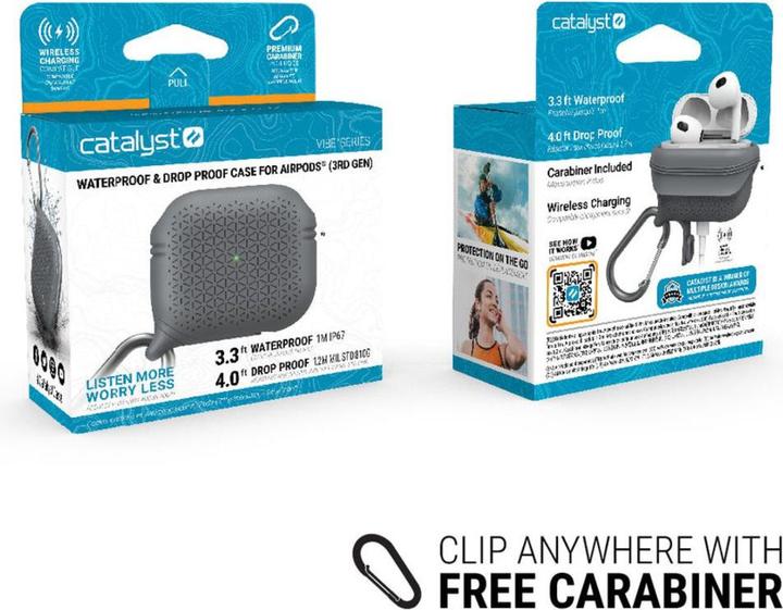 Produktbild Catalyst Vibe Case Apple Airpods (3rd Gen.) - Battleship Gray (Kopfhörer Tasche)